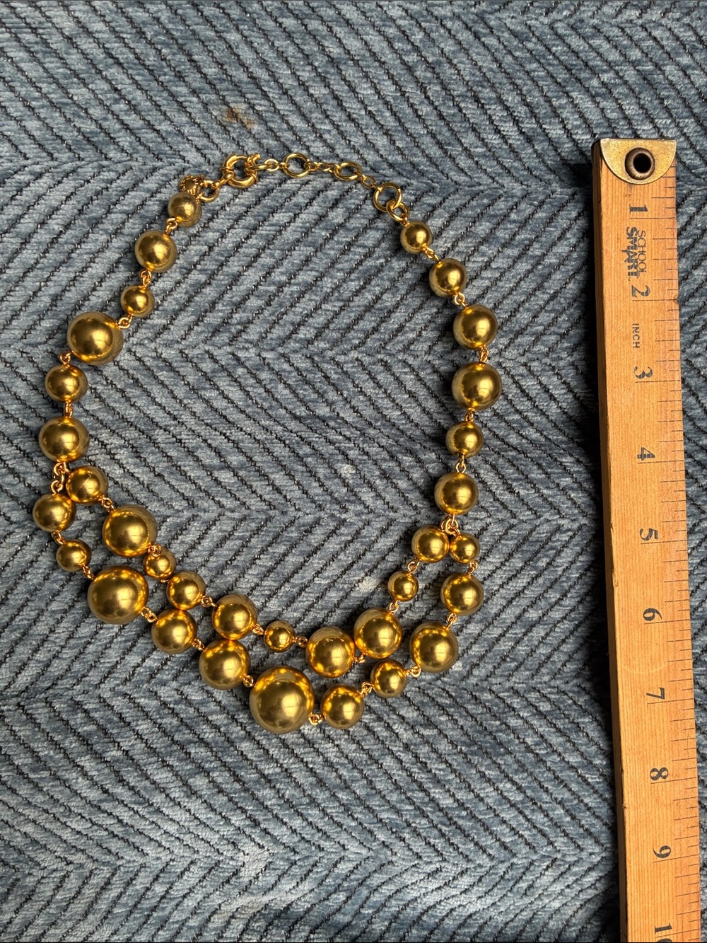 J. Crew Gold Multi-Ball Statement Necklace